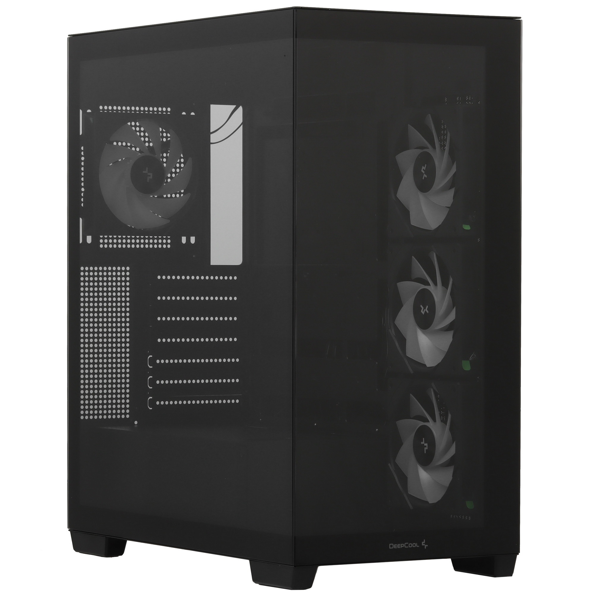 Корпус Deepcool CG580 4F черный без БП ATX 6x120mm 3x140mm 2xUSB3.0 audio bott PSU