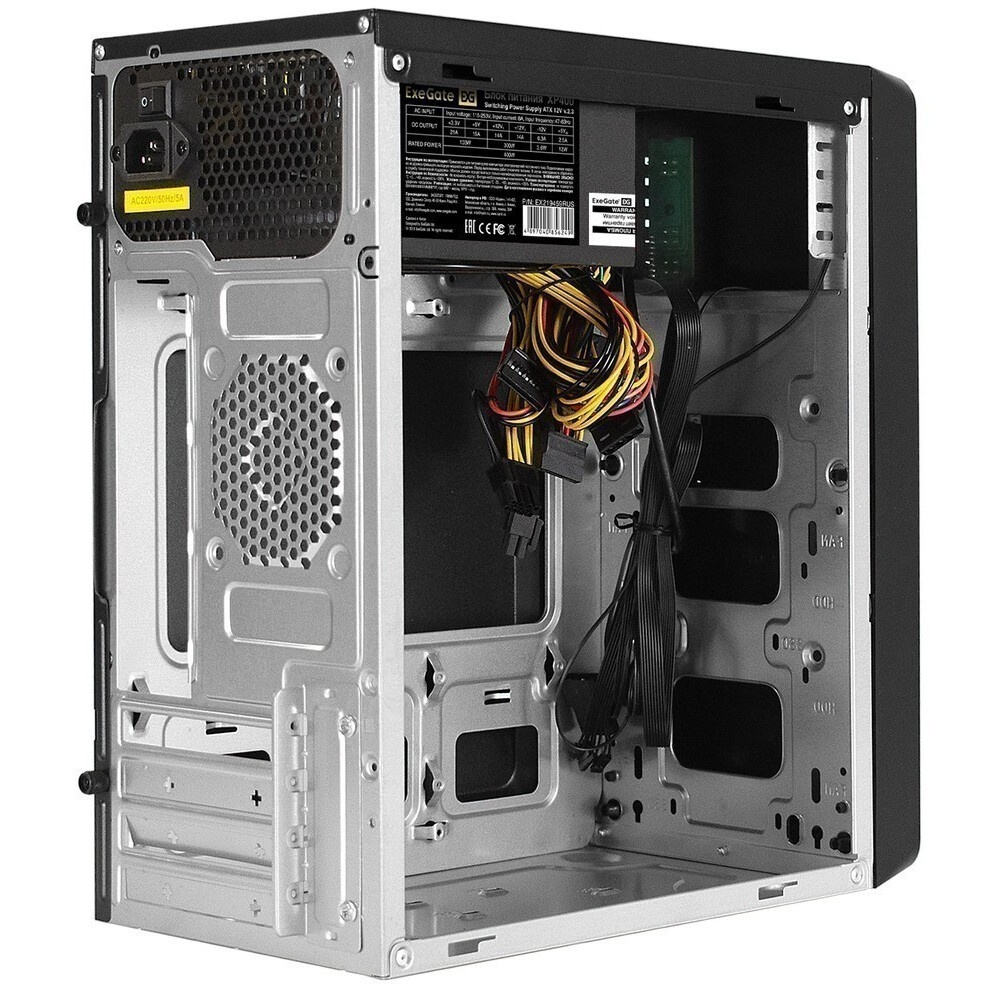 Компьютерный корпус Minitower ExeGate mEVO-7805-XP400 (mATX, БП XP400 с вент. 12см, 2*USB+1*USB3.0,