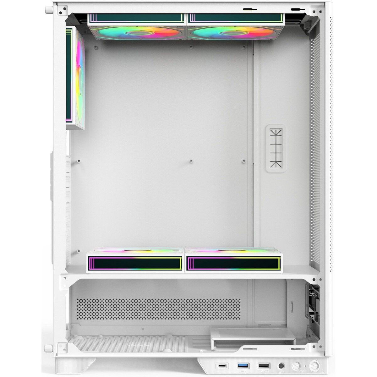Компьютерный корпус Aerocool / Formula Mana белый без БП ATX 3x120mm 1xUSB2.0 1xUSB3.0 audio bott PS