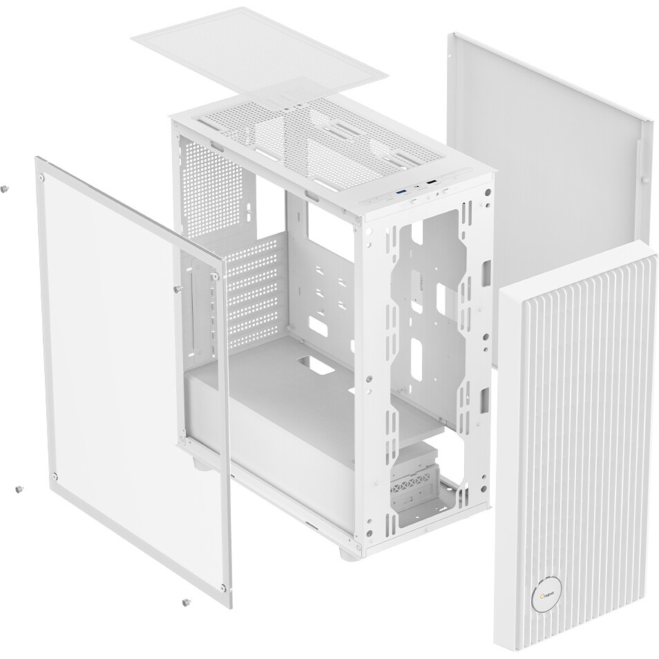 Компьютерный корпус Aerocool / Formula Mana белый без БП ATX 3x120mm 1xUSB2.0 1xUSB3.0 audio bott PS