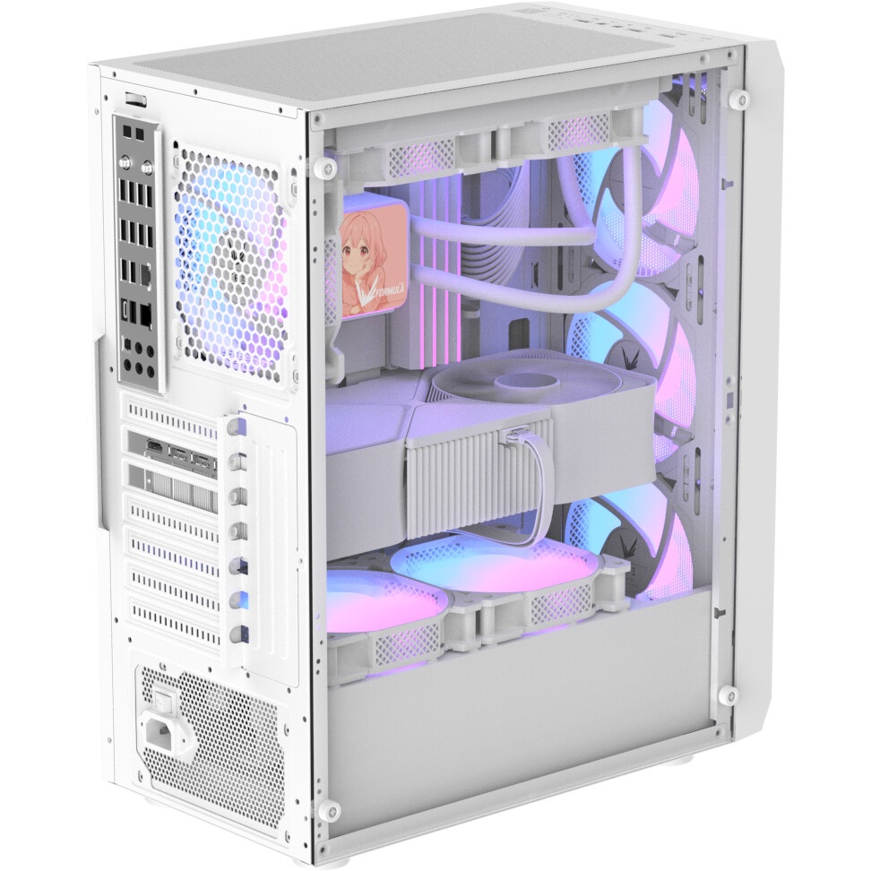 Компьютерный корпус Aerocool / Formula Mana белый без БП ATX 3x120mm 1xUSB2.0 1xUSB3.0 audio bott PS