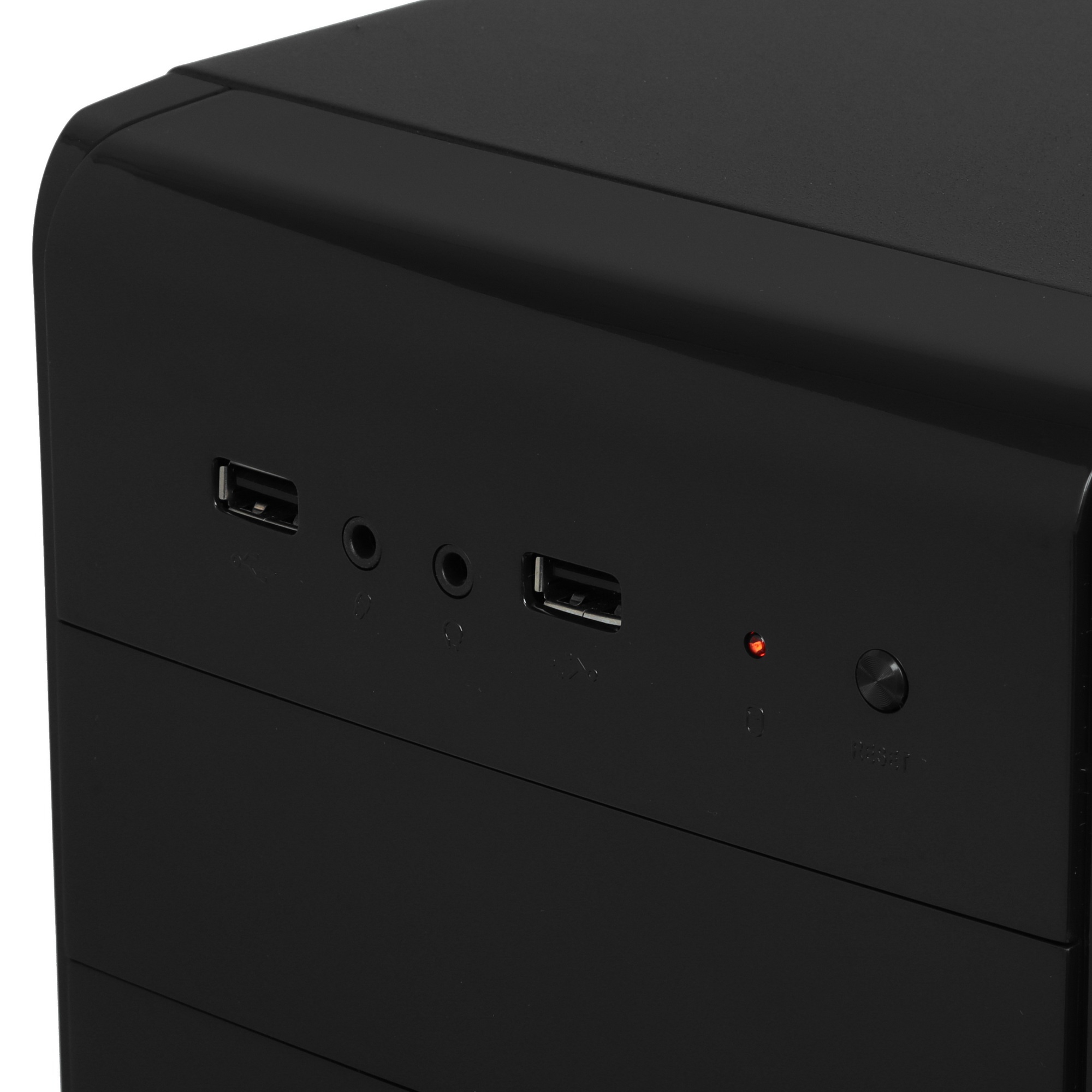 Компьютерный корпус Exegate EX284022RUS Minitower BA-201 Black, mATX, , 2*USB, Audio