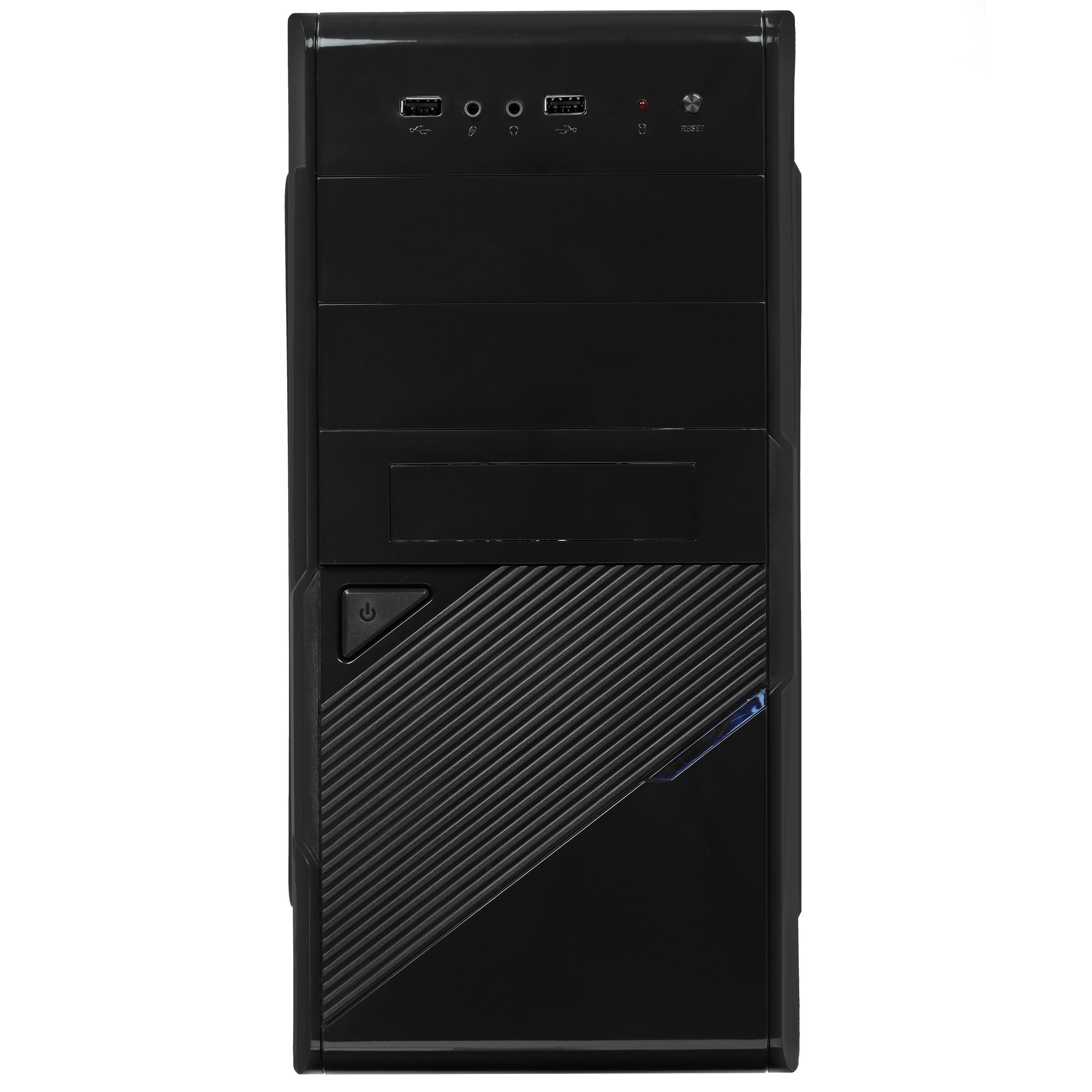 Компьютерный корпус Exegate EX284022RUS Minitower BA-201 Black, mATX, , 2*USB, Audio