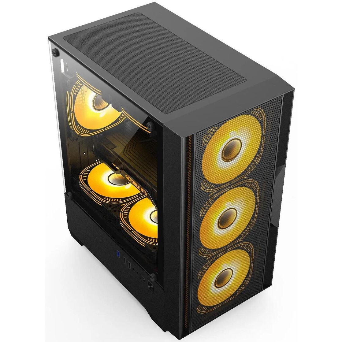 Компьютерный корпус Accord JP-VI черный без БП ATX 2xUSB2.0 1xUSB3.0 audio bott PSU