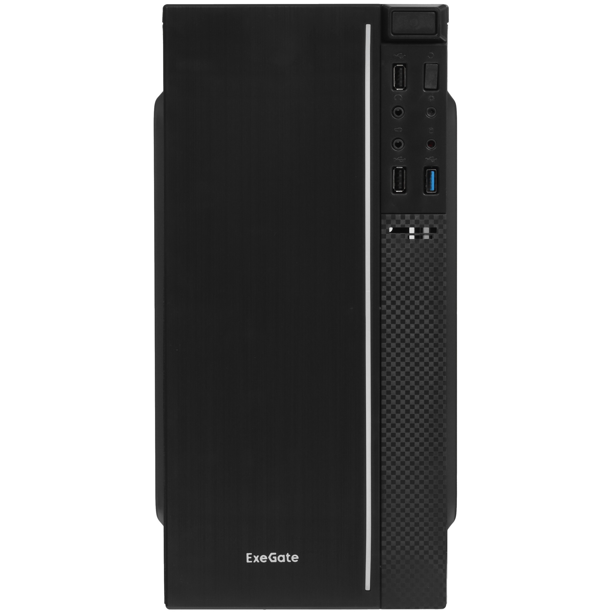 Компьютерный корпус Minitower ExeGate mEVO-9302-RGB (mATX, без БП, 2*USB+1*USB3.0, HD аудио, черный