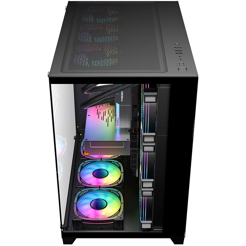 Корпус SOEYI «AX8-B20 SOEYI ATX case with black coating front panel with flat bigger mesh, without»