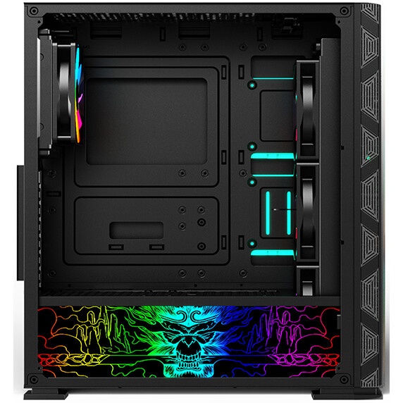 Корпус SOEYI «AX8-B20 SOEYI ATX case with black coating front panel with flat bigger mesh, without»