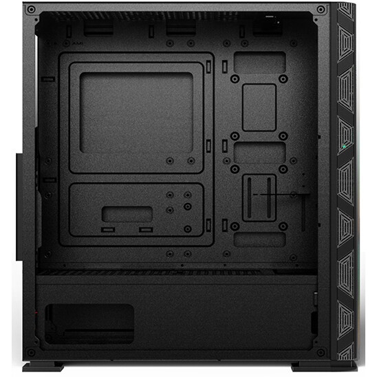 Корпус SOEYI «AX8-B20 SOEYI ATX case with black coating front panel with flat bigger mesh, without»