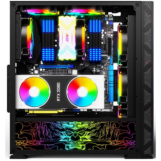 Корпус SOEYI «AX8-B20 SOEYI ATX case with black coating front panel with flat bigger mesh, without»