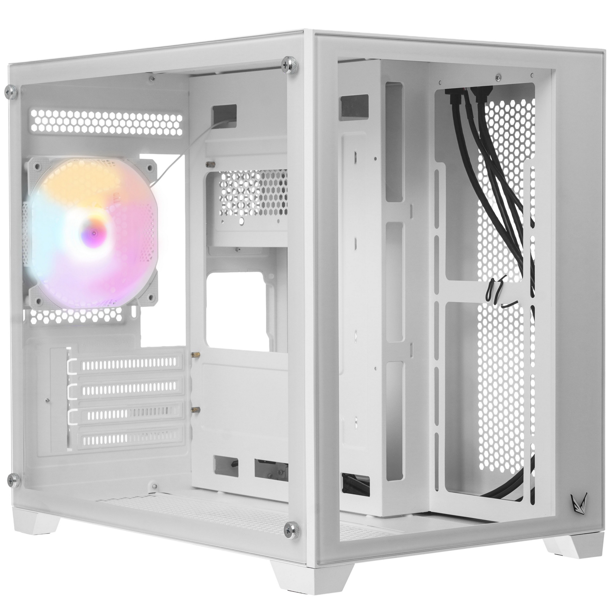 Компьютерный корпус AeroCool / Formula Crystal Z5 белый без БП mATX 11x120mm 2xUSB2.0 1xUSB3.0 audio