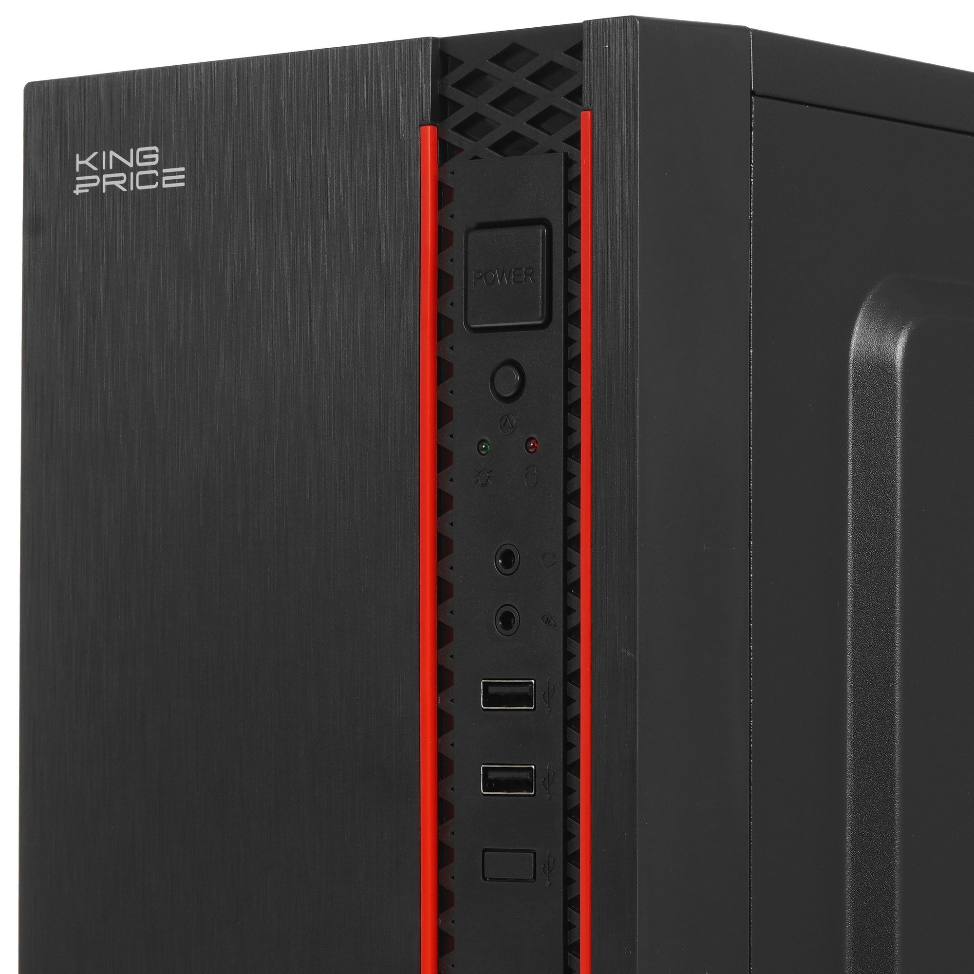 Корпус KingPrice KPCC-MD202 черный без БП ATX 1x80mm 4x120mm 2xUSB2.0 audio