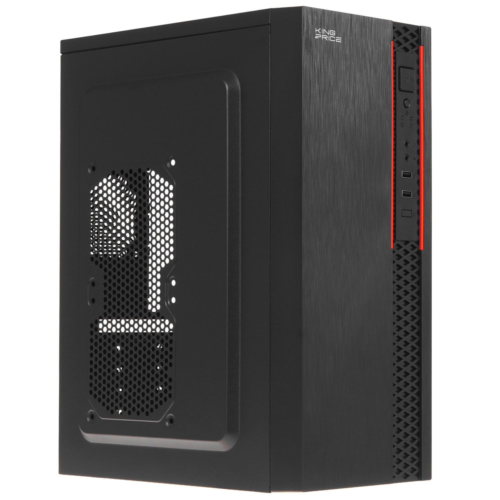 Корпус KingPrice KPCC-MD202 черный без БП ATX 1x80mm 4x120mm 2xUSB2.0 audio