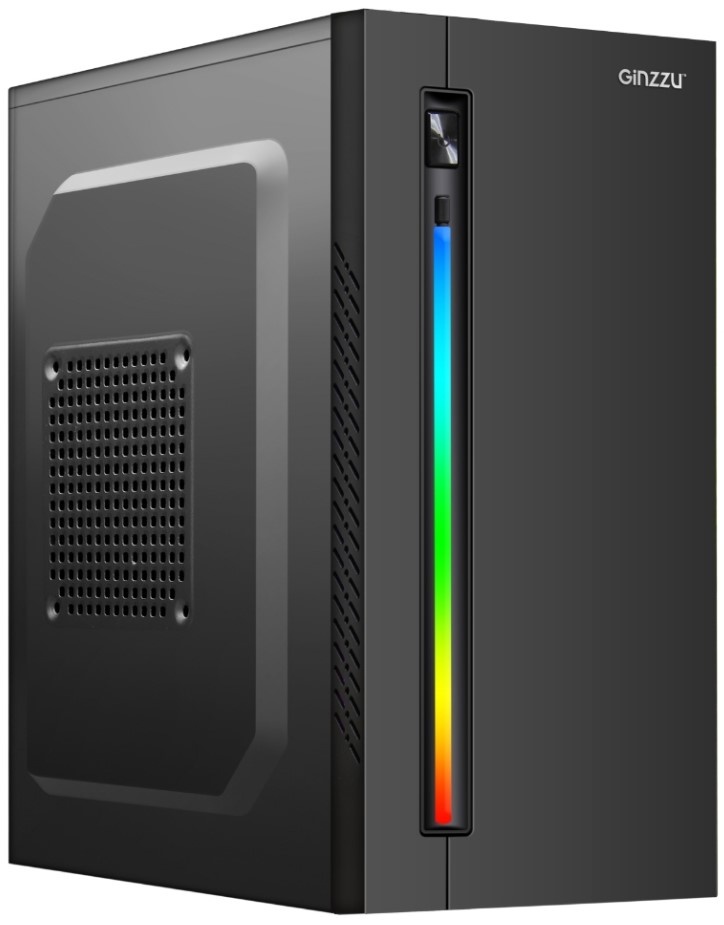 Компьютерный корпус Ginzzu D350 2*USB 2.0,AU RGB w/o PSU