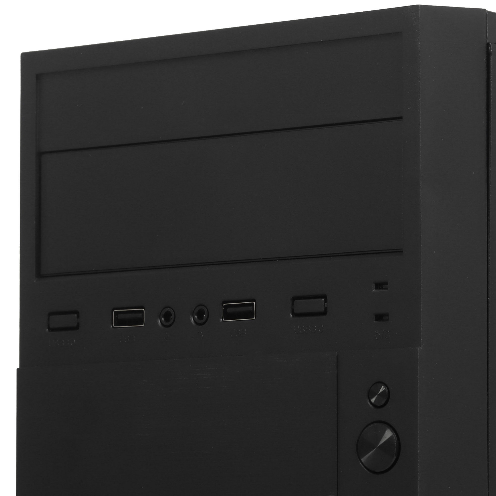 Корпус Minitower ExeGate EX291139RUS BAA-105-01 (mATX, без БП, 2*USB, аудио, черный)
