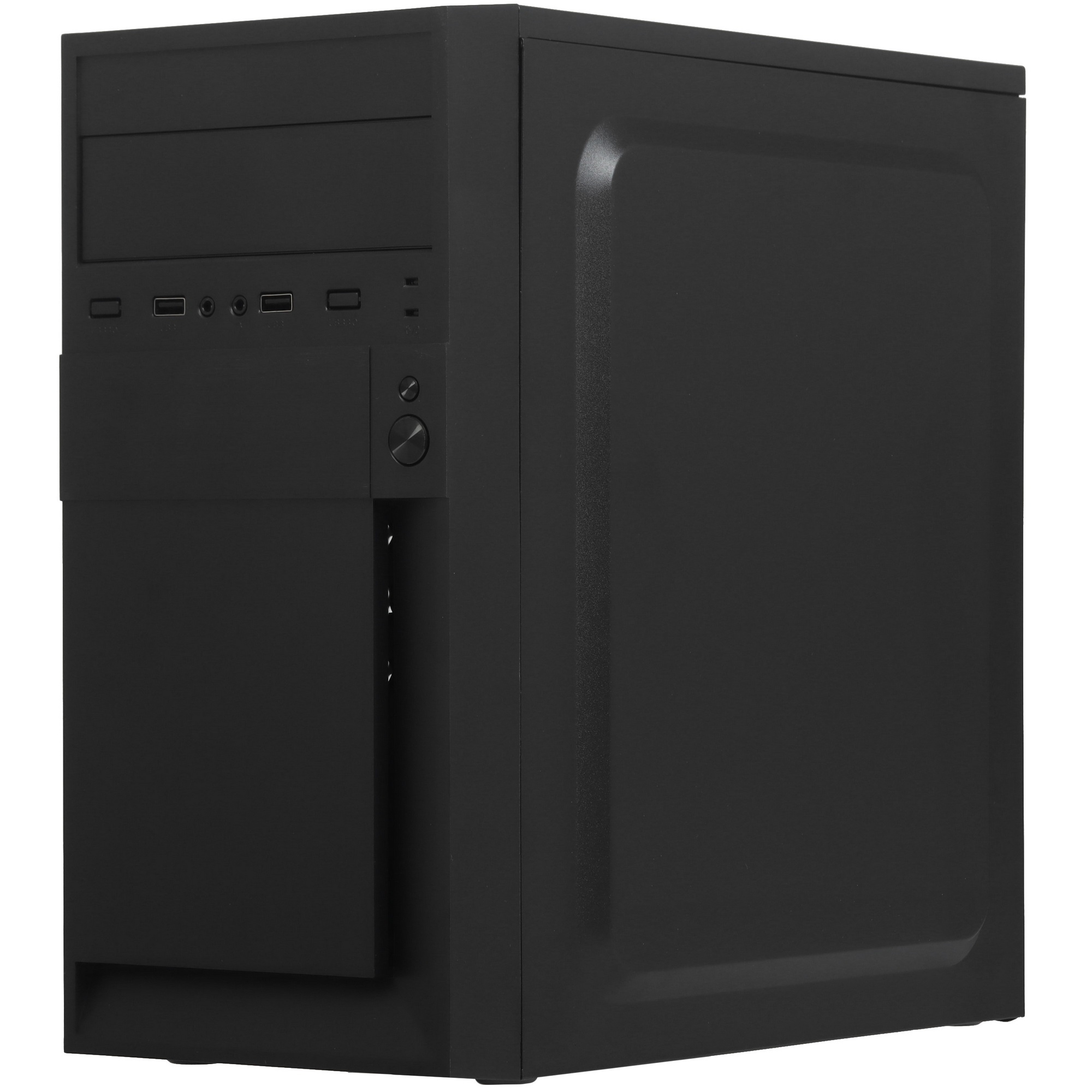 Корпус Minitower ExeGate EX291139RUS BAA-105-01 (mATX, без БП, 2*USB, аудио, черный)