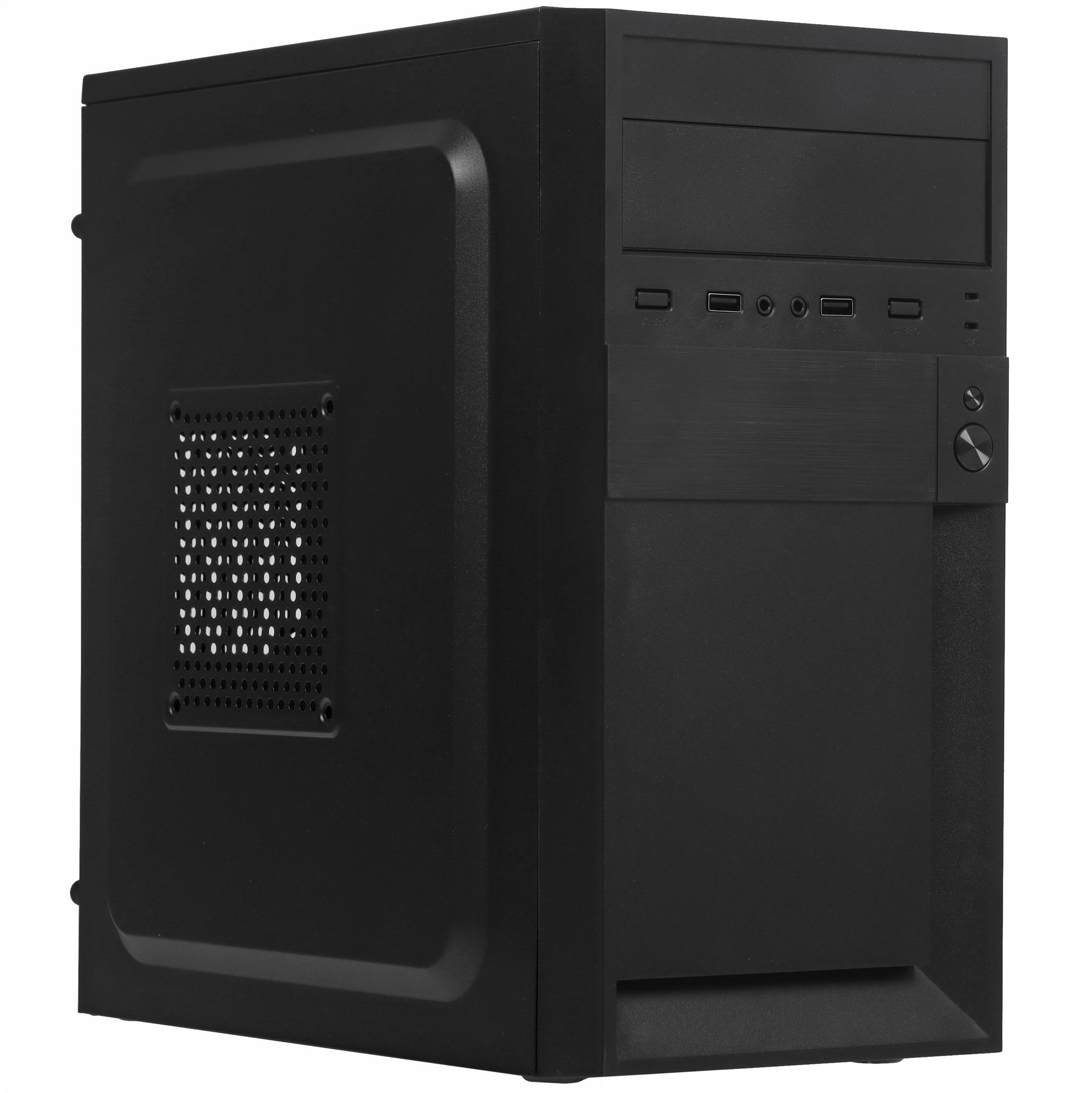 Корпус Minitower ExeGate EX291139RUS BAA-105-01 (mATX, без БП, 2*USB, аудио, черный)
