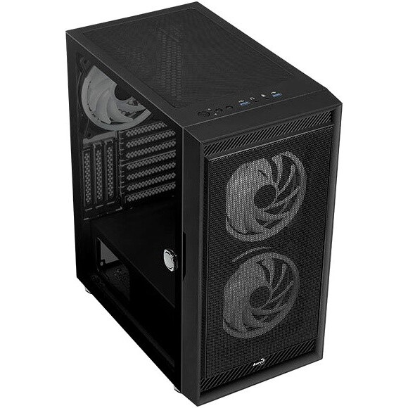 Компьютерный корпус Aerocool / Formula Graphite-G-BK-v2 черный без БП ATX 3x140mm 2xUSB3.0 audio