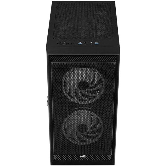 Компьютерный корпус Aerocool / Formula Graphite-G-BK-v2 черный без БП ATX 3x140mm 2xUSB3.0 audio