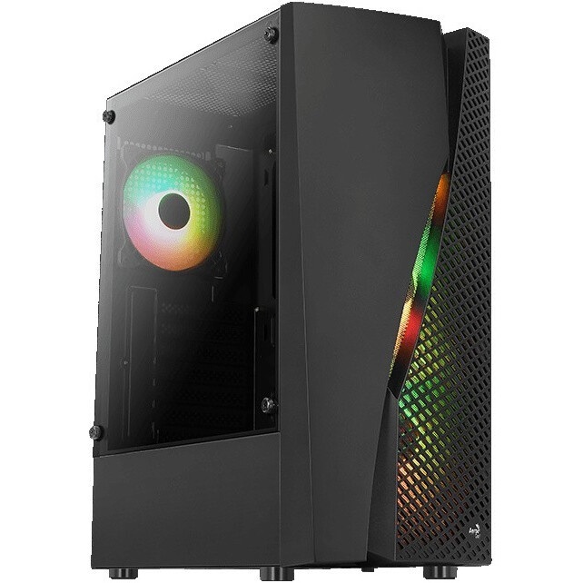 Компьютерный корпус Aerocool / Formula Graphite-G-BK-v2 черный без БП ATX 3x140mm 2xUSB3.0 audio