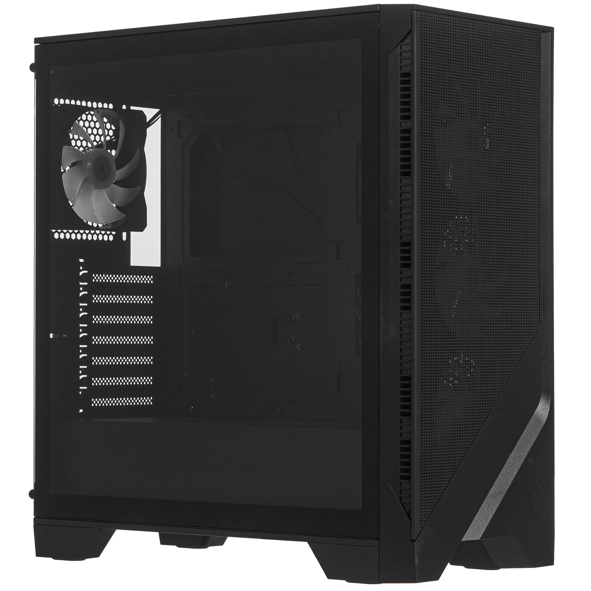 Компьютерный корпус MSI MAG Forge 321R Airflow черный без БП ATX 4x120mm 2xUSB3.0 1xUSB3.1 audio bot
