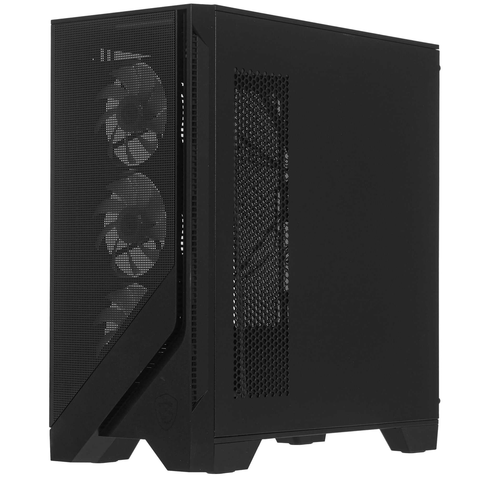 Компьютерный корпус MSI MAG Forge 321R Airflow черный без БП ATX 4x120mm 2xUSB3.0 1xUSB3.1 audio bot