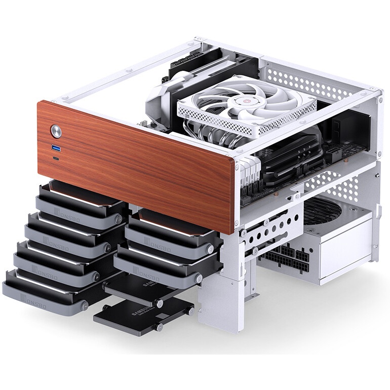 Корпус Lian Li A3-mATX без БП Black/Wood (G99.A3X-WD.00)