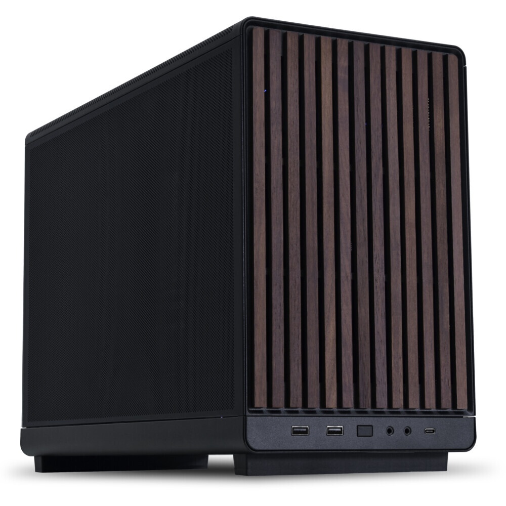 Корпус Lian Li A3-mATX без БП Black/Wood (G99.A3X-WD.00)