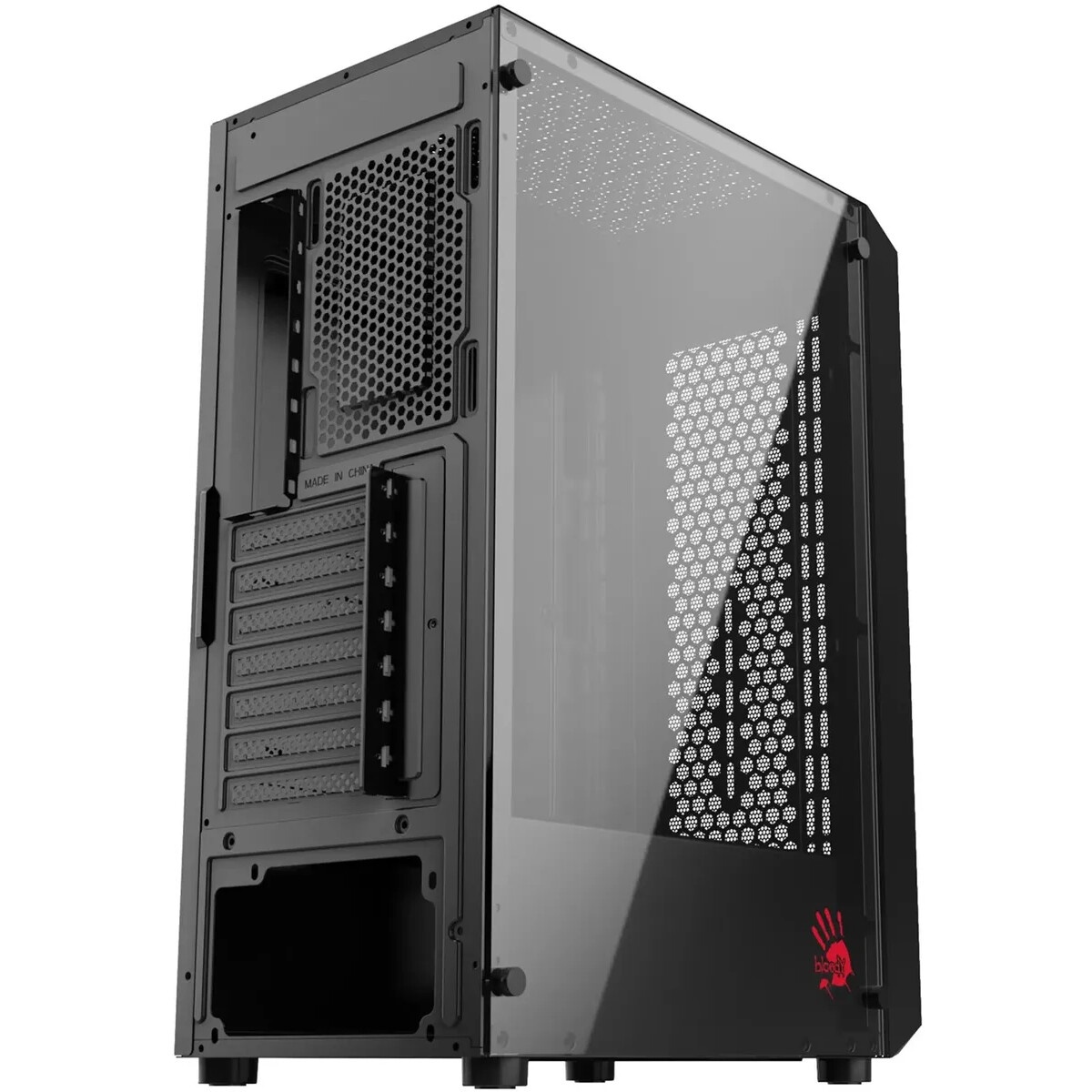 Корпус Bloody BD-CC118 черный без БП mATX 8x120mm 2xUSB2.0 1xUSB3.0 audio bott PSU