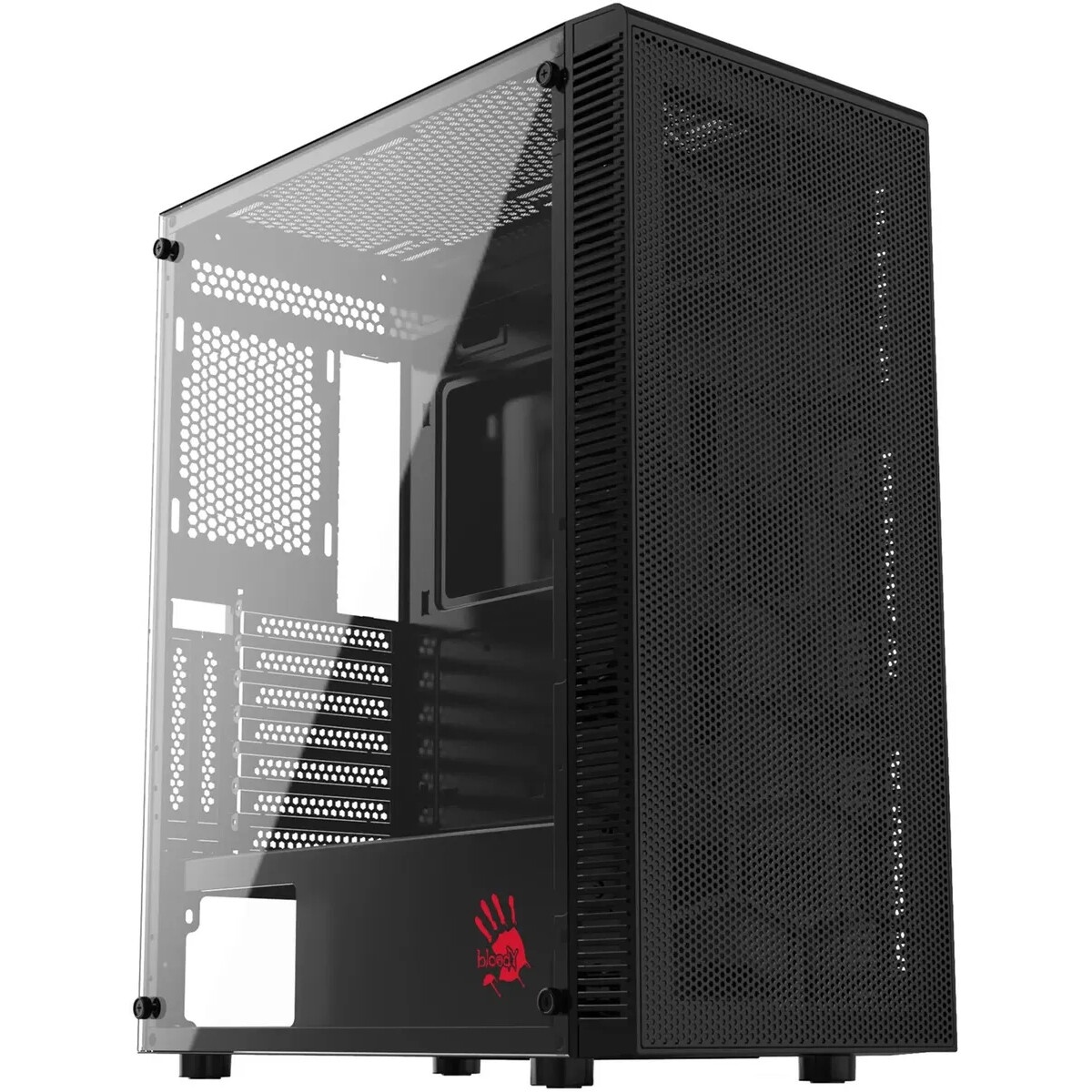 Корпус Bloody BD-CC118 черный без БП mATX 8x120mm 2xUSB2.0 1xUSB3.0 audio bott PSU