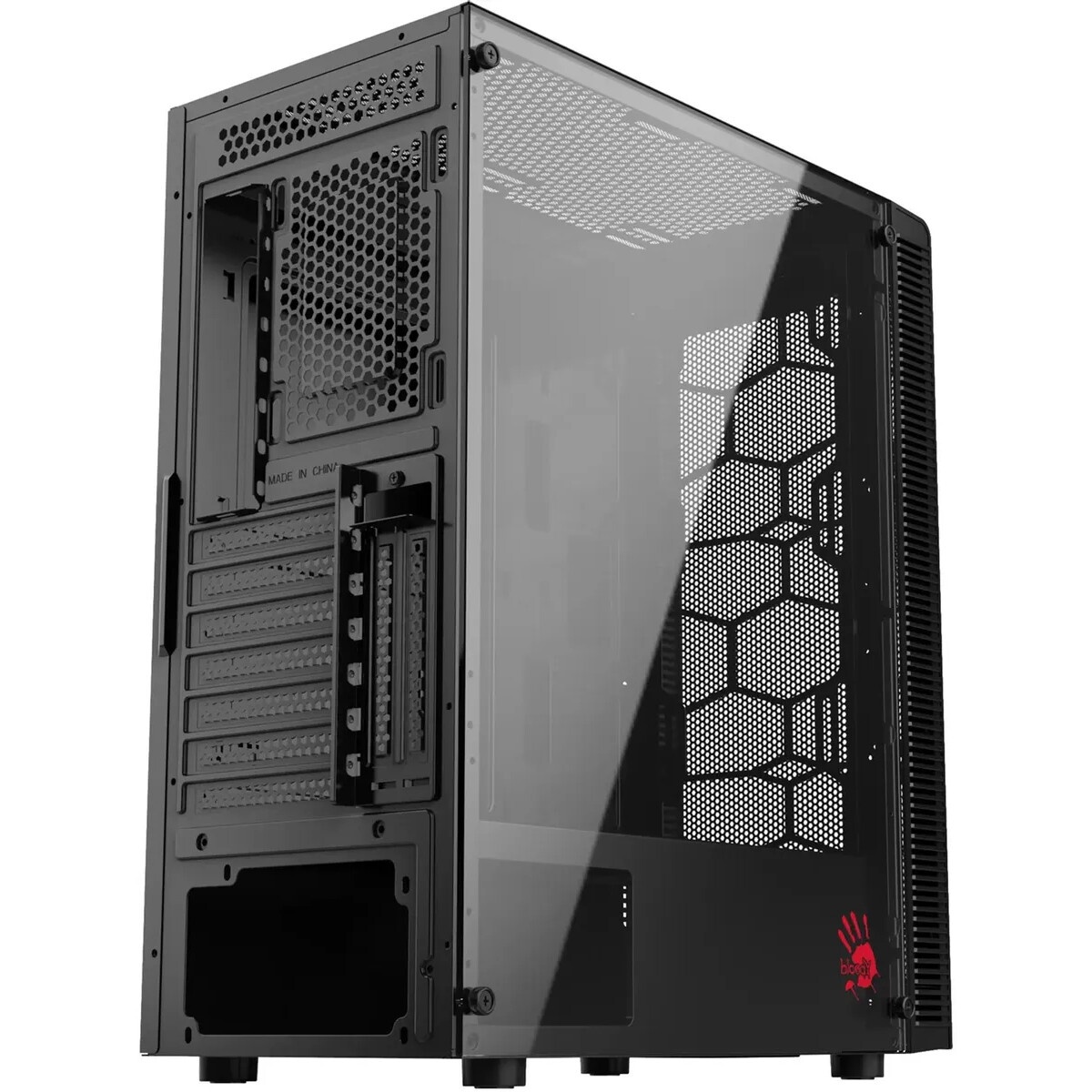 Корпус Bloody BD-CC118 черный без БП mATX 8x120mm 2xUSB2.0 1xUSB3.0 audio bott PSU