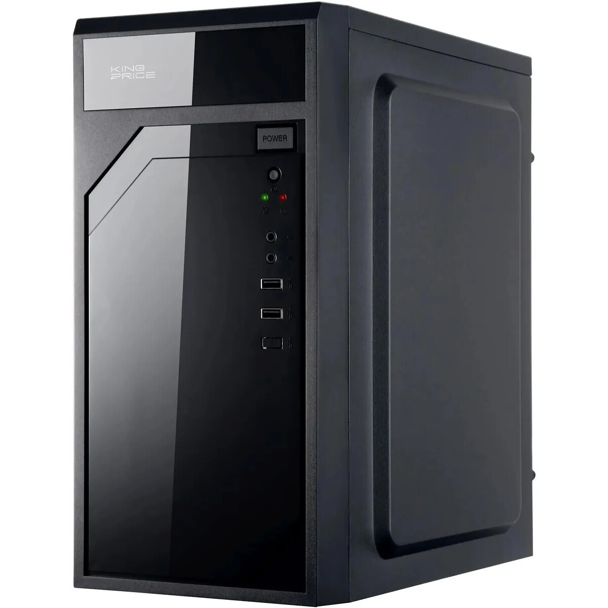 Компьютерный корпус KingPrice KPCC-MN208 черный без БП mATX 1x80mm 2x120mm 2xUSB2.0 audio