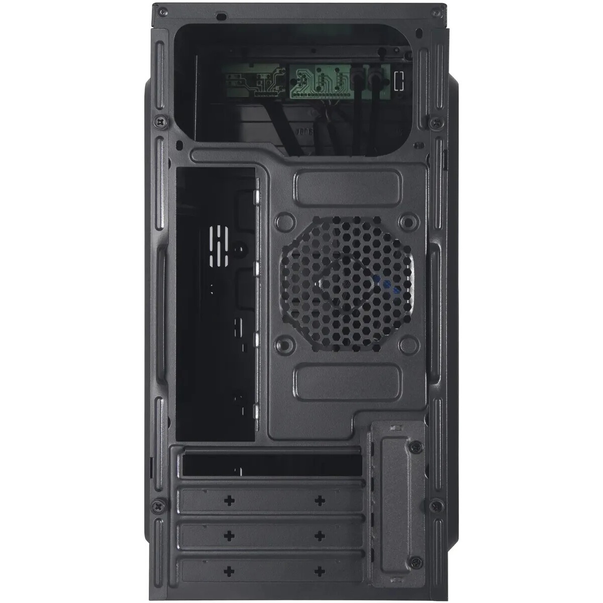 Компьютерный корпус KingPrice KPCC-MN208 черный без БП mATX 1x80mm 2x120mm 2xUSB2.0 audio