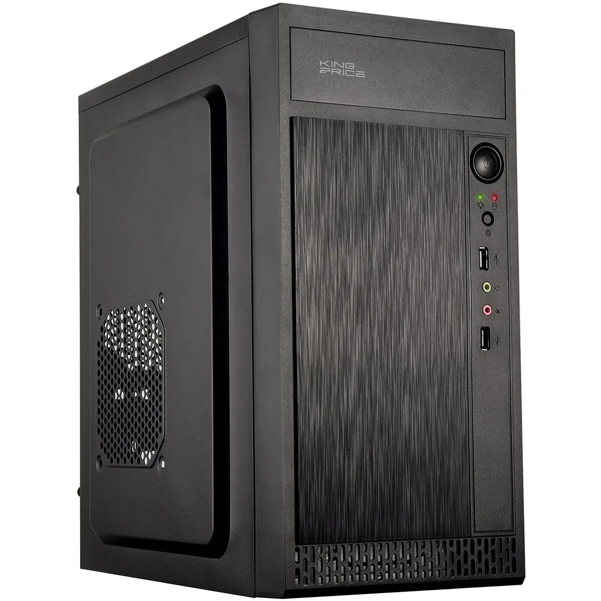 Компьютерный корпус KingPrice KPCC-MN208 черный без БП mATX 1x80mm 2x120mm 2xUSB2.0 audio