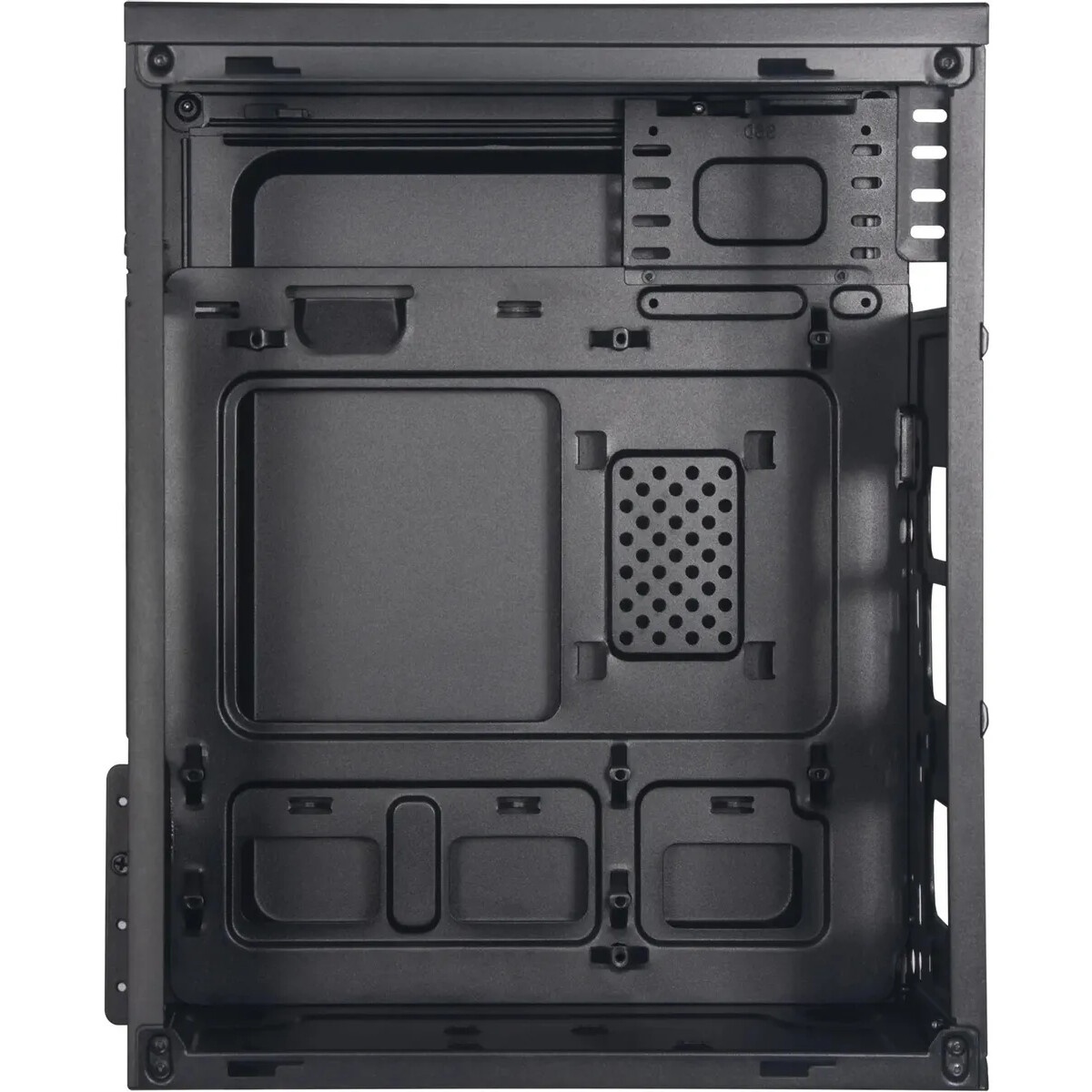 Компьютерный корпус KingPrice KPCC-MN208 черный без БП mATX 1x80mm 2x120mm 2xUSB2.0 audio
