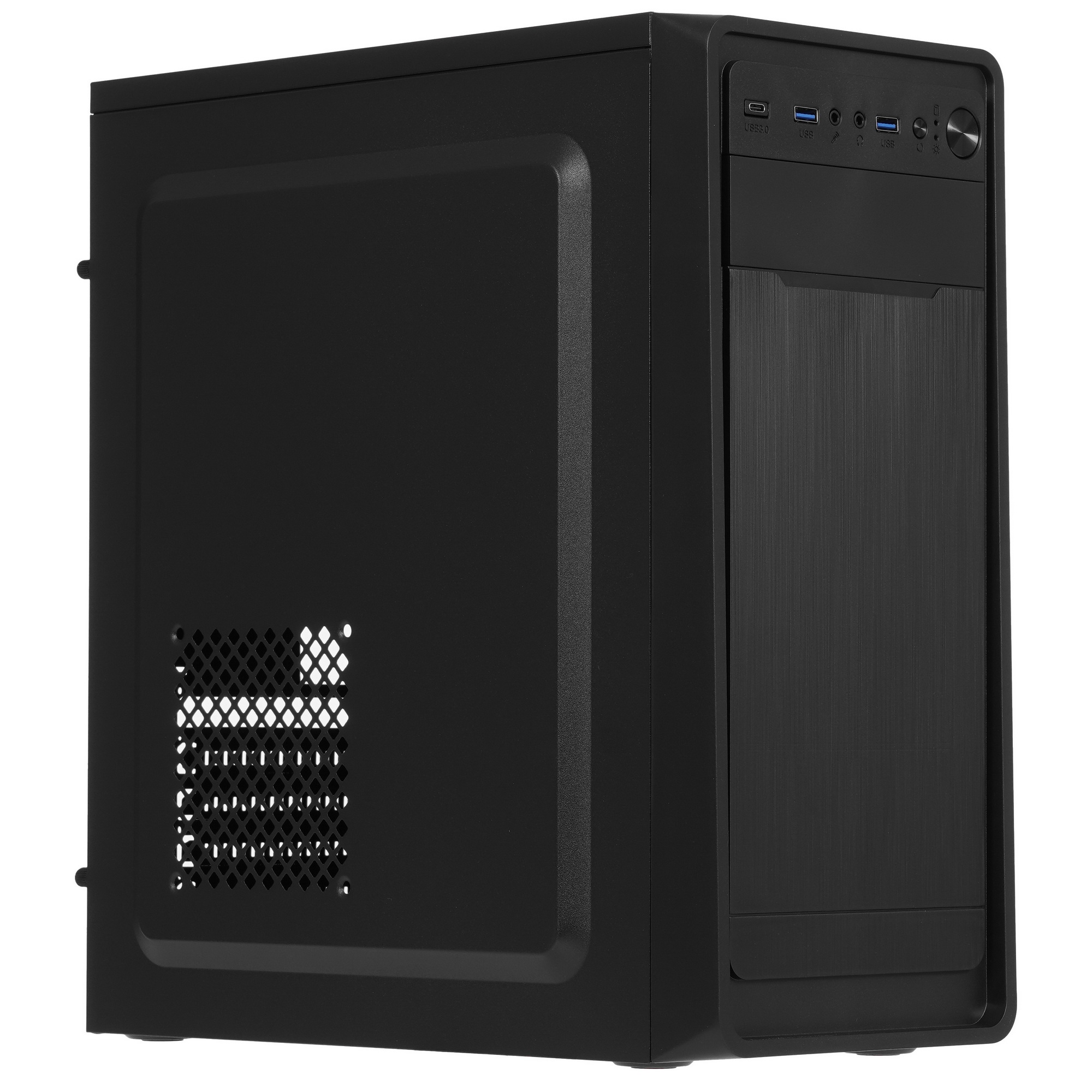 Компьютерный корпус Miditower ExeGate XP-332UC-XP450 (ATX, XP450 с вент. 12см, 2*USB3.0+1*TypeC, ауд