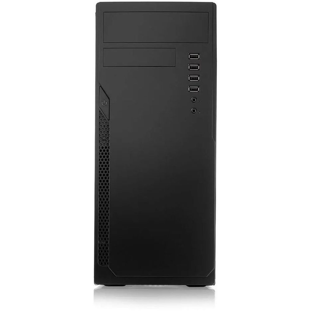 Компьютерный корпус c блоком питания Foxline FL-301-FZ450-RW ATX case, черный, 450 Ватт w/PSU 450W 8