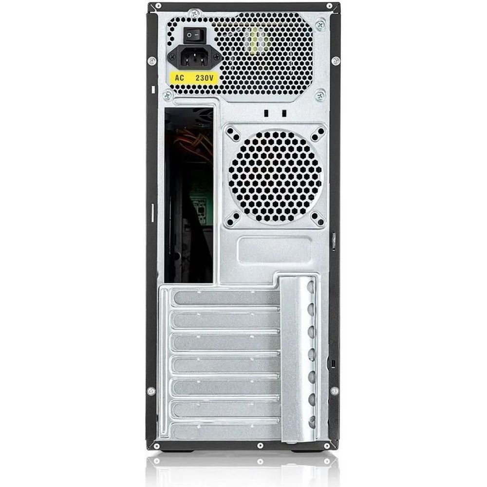 Компьютерный корпус c блоком питания Foxline FL-301-FZ450-RW ATX case, черный, 450 Ватт w/PSU 450W 8