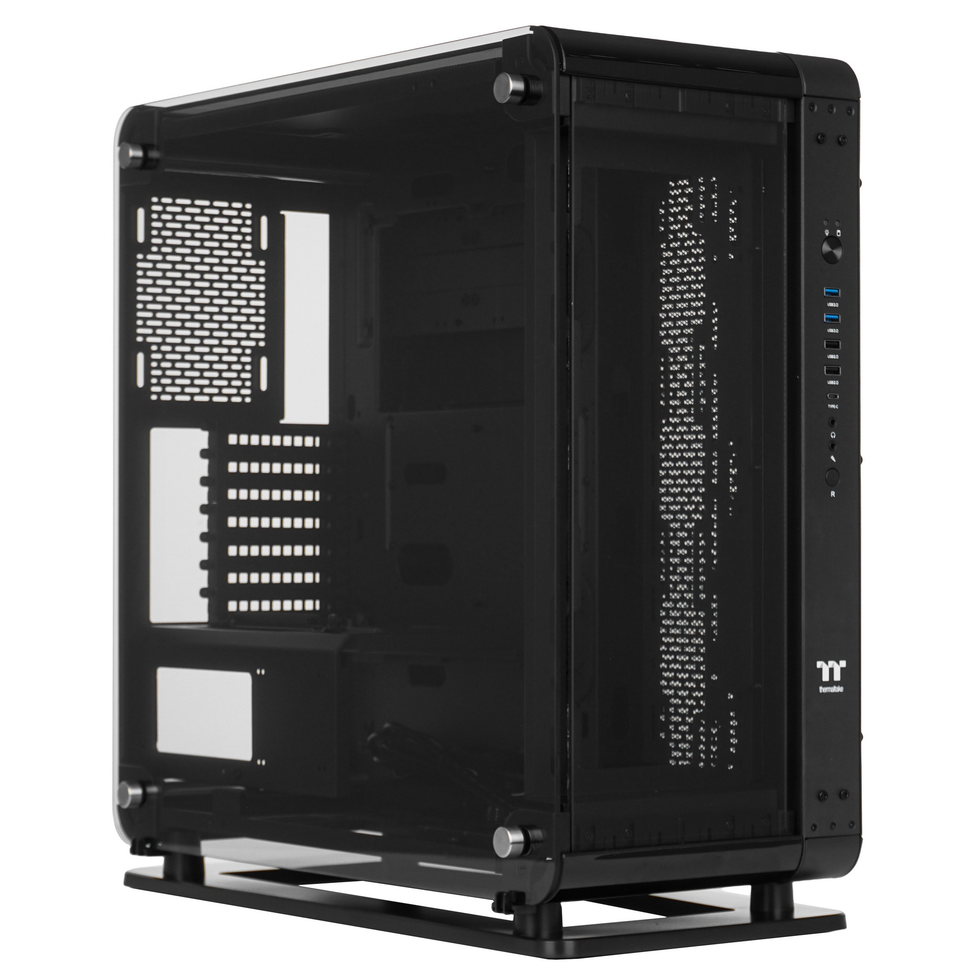 Корпус Thermaltake Core P6 TG черный без БП ATX 18x120mm 12x140mm 2xUSB2.0 2xUSB3.0 audio bott PSU