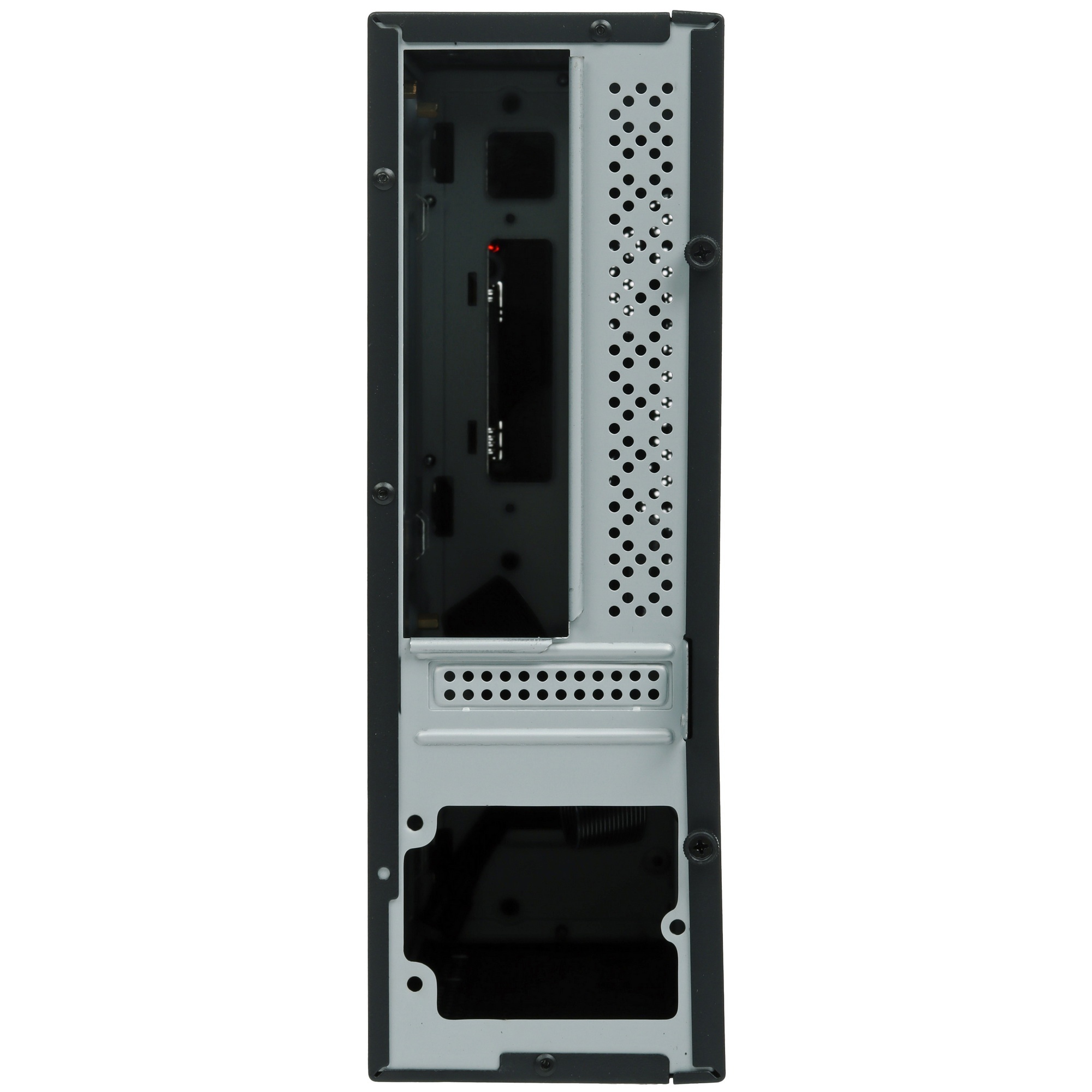 Компьютерный корпус Desktop ExeGate EX294018RUS FL-102 (mini-ITX, без БП, 2*USB+1*USB3.0, аудио, чер