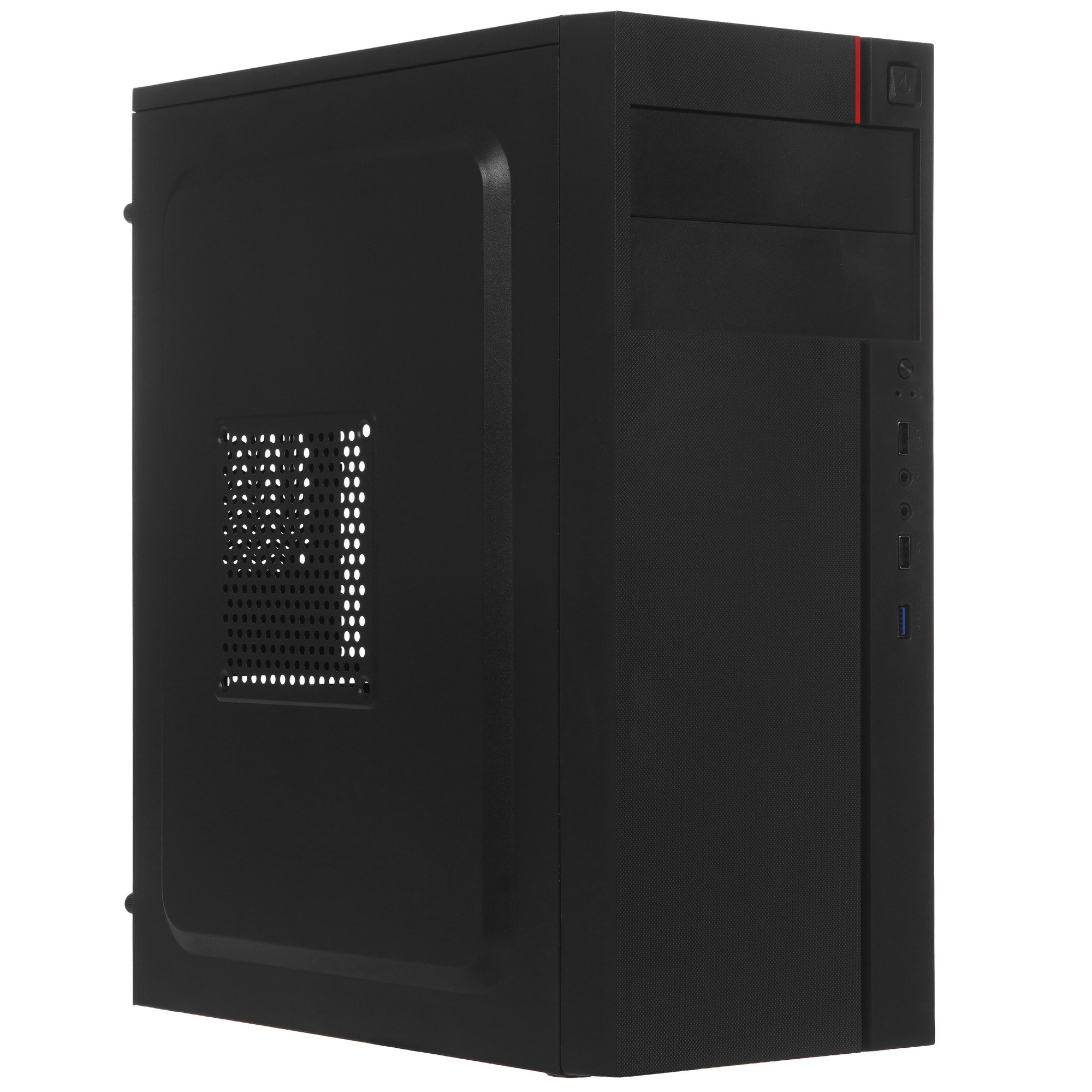 Компьютерный корпус Miditower ExeGate AA-440U-AA450 (ATX, AA450 8 см, 2*USB+1*USB3.0, аудио, черный)