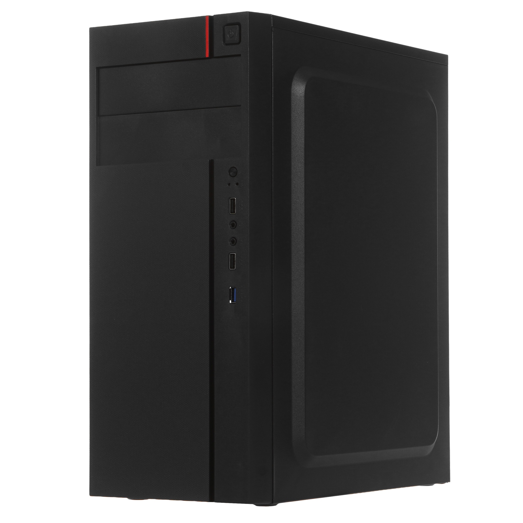Компьютерный корпус Miditower ExeGate AA-440U-AA450 (ATX, AA450 8 см, 2*USB+1*USB3.0, аудио, черный)