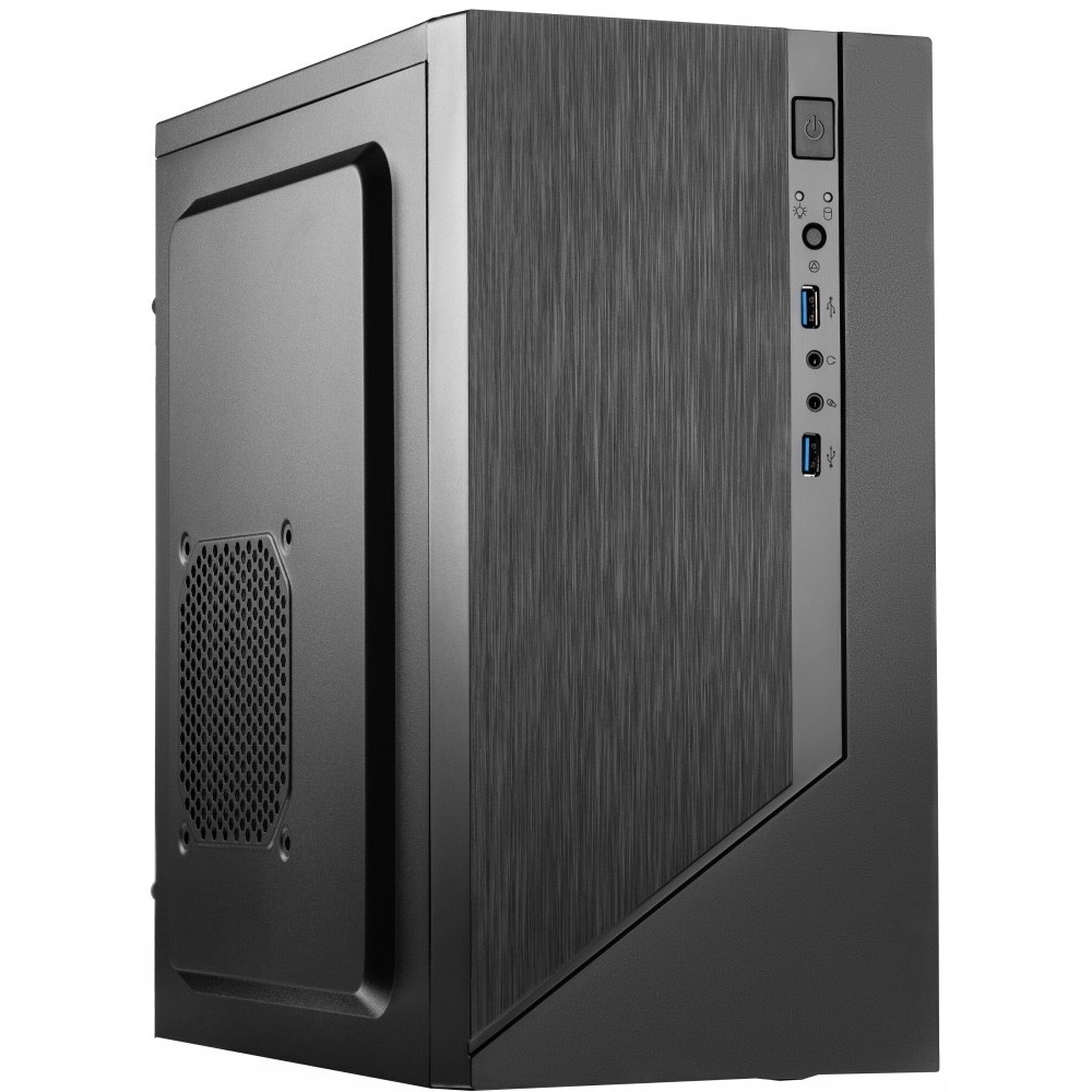 Компьютерный корпус Foxline FL-733R-FZ450R-U32C-PH mATX case, black, w/PSU 450W 12cm, w/2xUSB2.0, w/