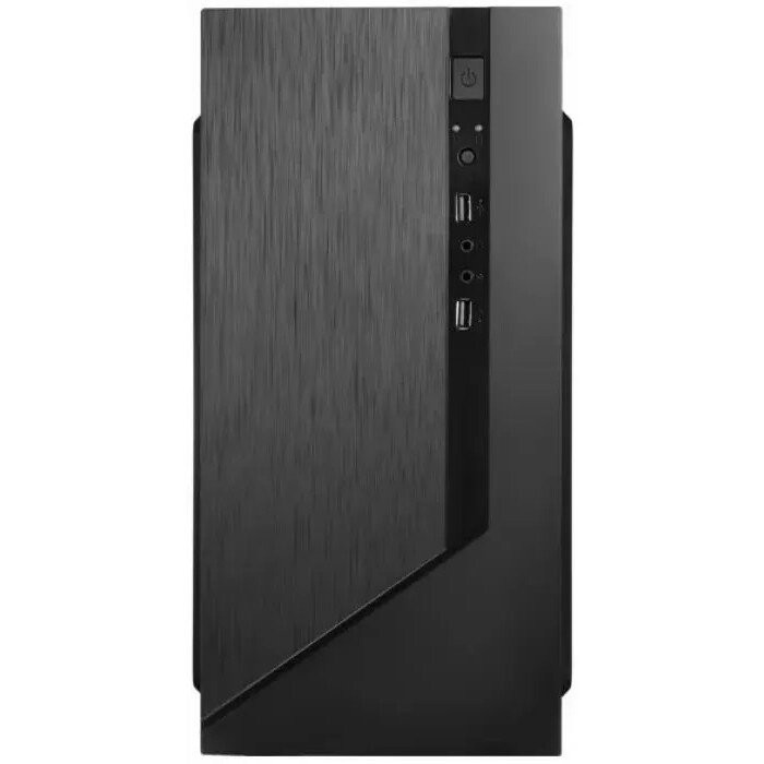 Компьютерный корпус Foxline FL-733R-FZ450R-U32C-PH mATX case, black, w/PSU 450W 12cm, w/2xUSB2.0, w/