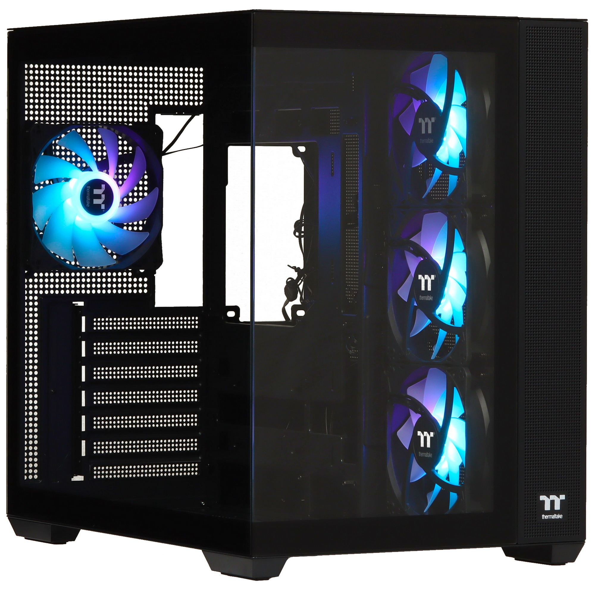 Корпус Thermaltake View 380 TG ARGB черный без БП ATX 6x120mm 2x140mm 1x200mm 2xUSB3.0 audio bott PS