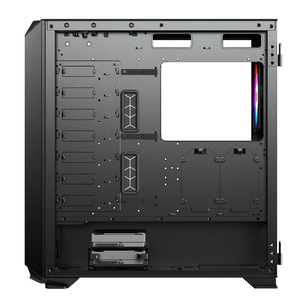 Компьютерный корпус ACD Fort 279G ATX, Black, USB2.0*2+USB 3.0+HD audio, RGB FAN:4*14cm, up to 9 pcs