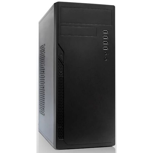 Компьютерный корпус с блоком питания 450Вт. Сase Forza mATX, 450W, 2xUSB3.0, Black, w/o FAN, 12 cm f