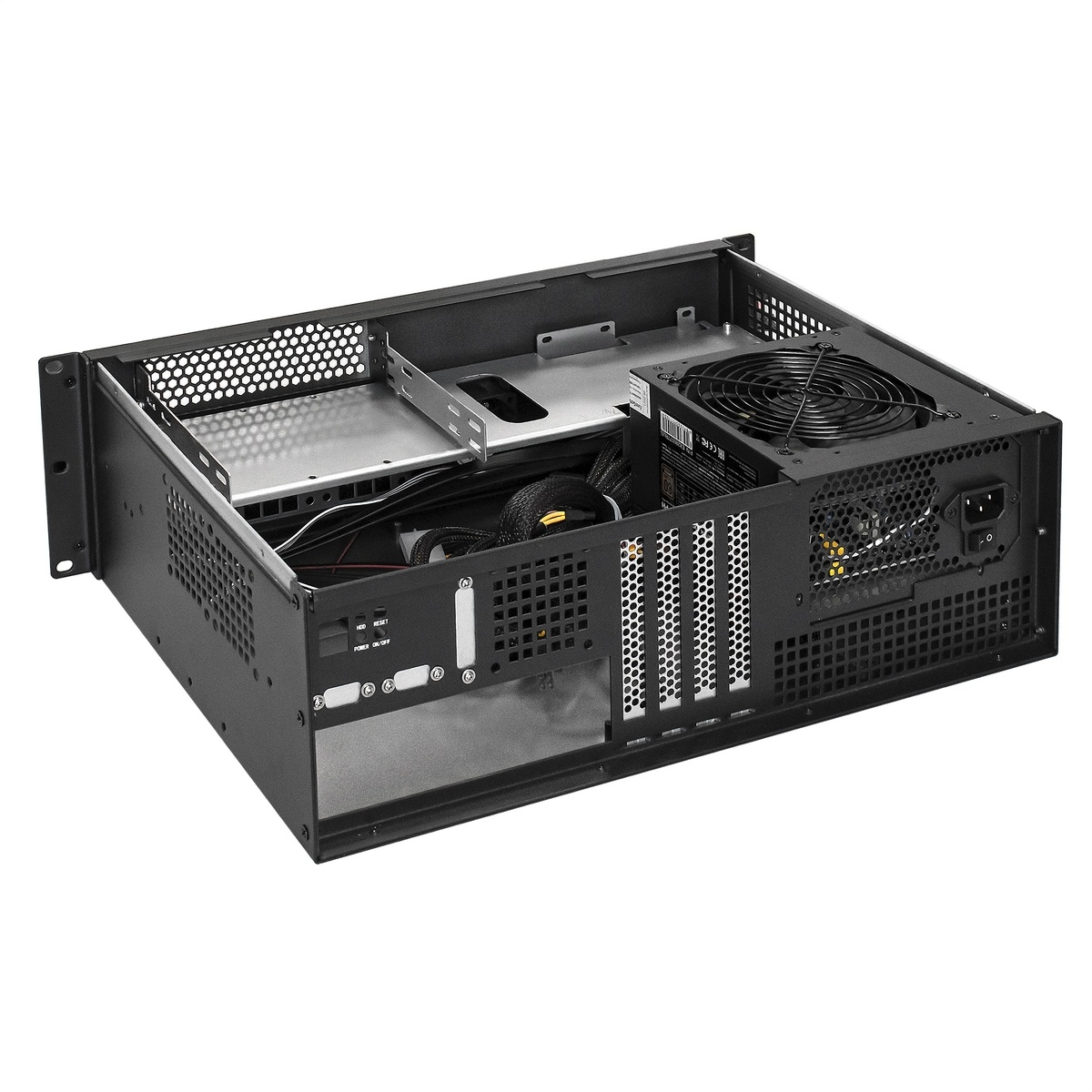 Серверный корпус ExeGate EX293673RUS Pro 3U330-02 RM 19", высота 3U, глубина 330, БП 1200PPH-SE 80