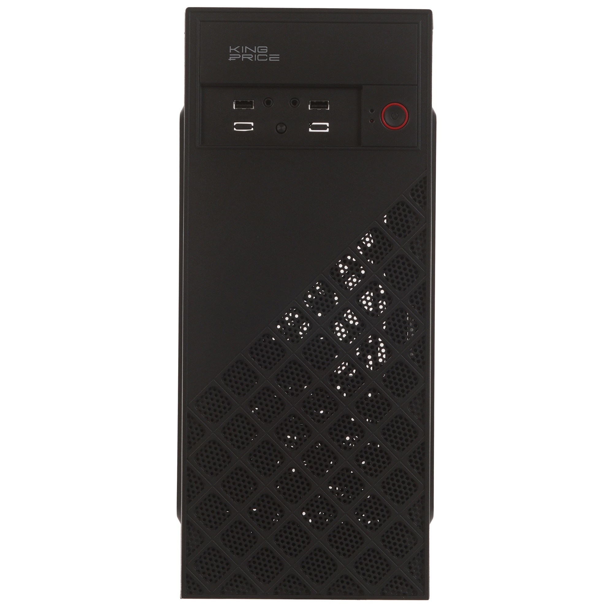 Корпус KingPrice KPCC-MD203 черный без БП ATX 1x80mm 3x120mm 2xUSB2.0 audio