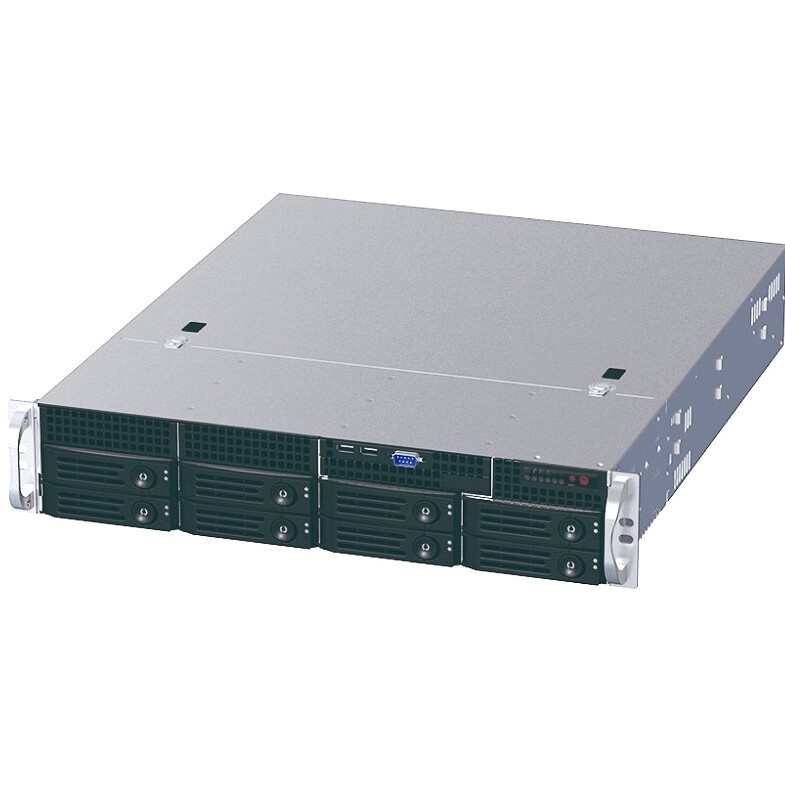 Серверный корпус 2U rackmount, 8+1 trays, 550W CRPS PSU(1+1) /  21" depth chassis / Supports ATX, Mi
