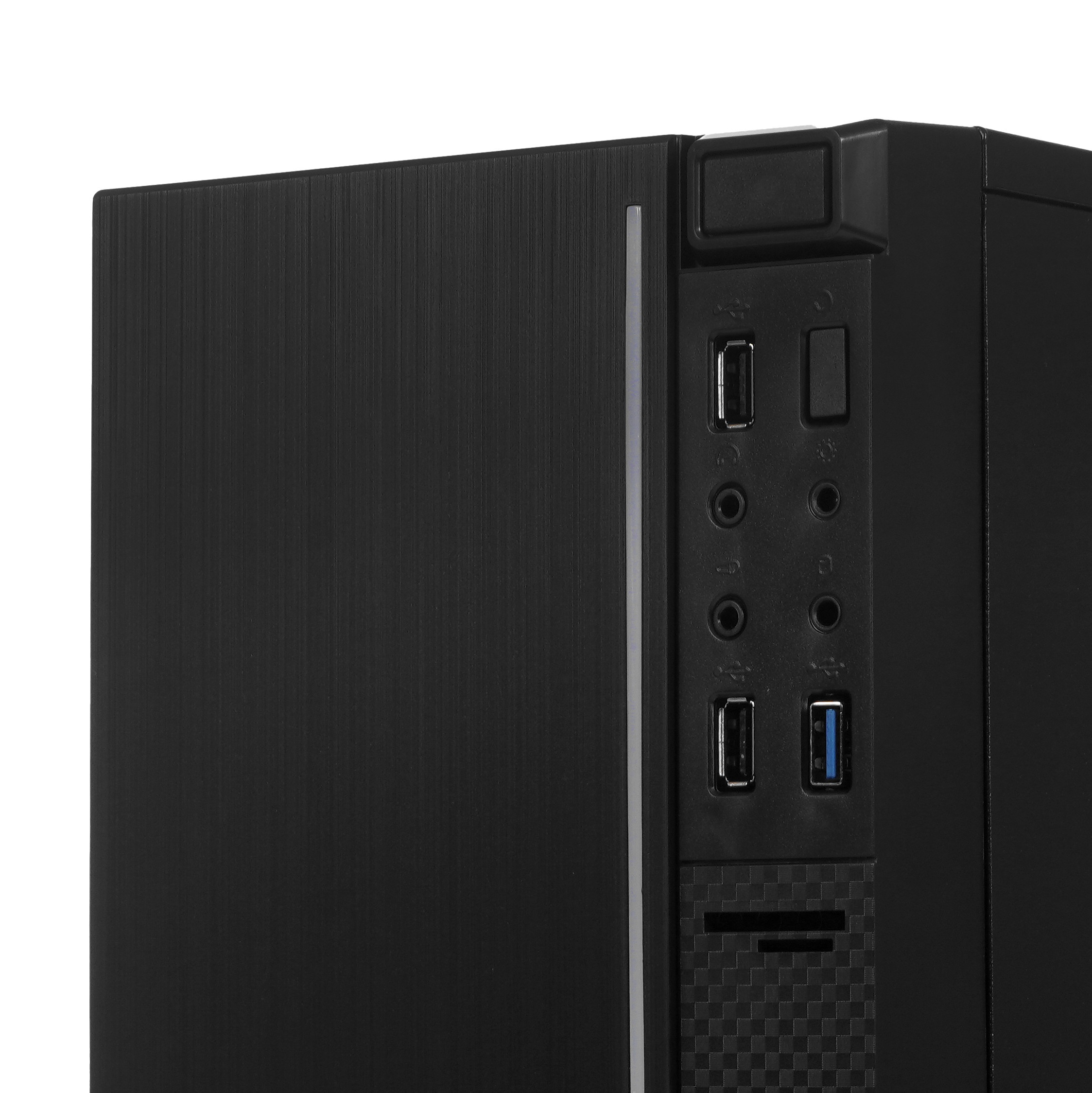 Корпус Minitower ExeGate mEVO-9301 Black-RGB light, ATX, , 2*USB+1*USB3.0, HD Audio